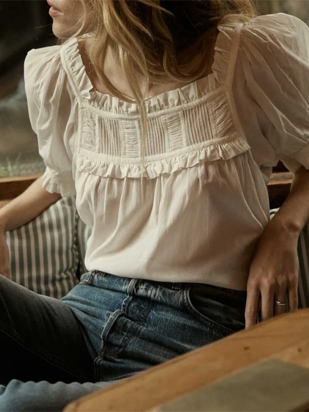 Doen Frances Top - Salt - Picture 3 of 11
